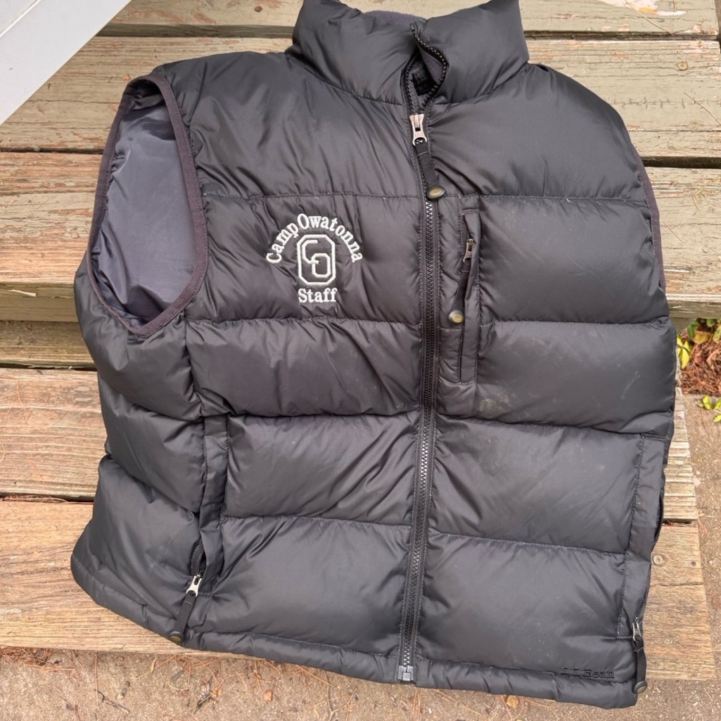 Ll Bean Goose Down 90s Puffer Vest With Embroidered Logo